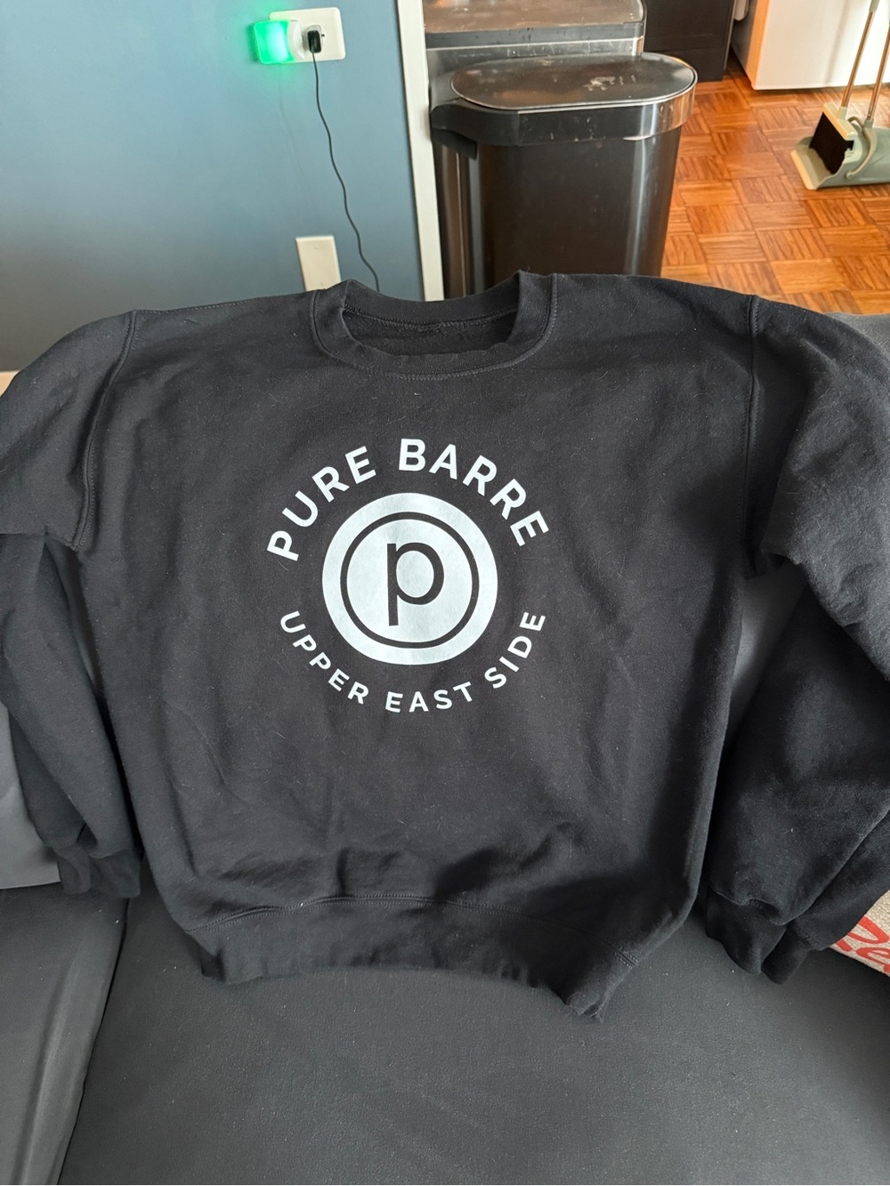 Pure Barre Black Logo Crewneck Sweater